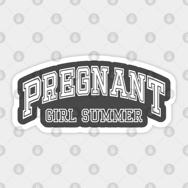 Pregnant Girl Summer, Mom To Be, Baby Announcement Sticker by WaBastian